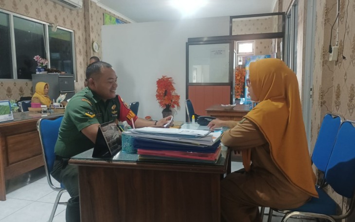 Komsos bersama aparat desa binaan 