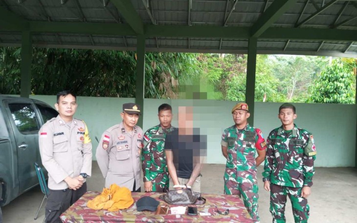 Satgas Pamtas Yonarmed 16/TK Berhasil Amankan Narkoba 