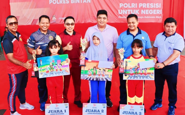 Polres Bintan Laksanakan Lomba Mewarnai 