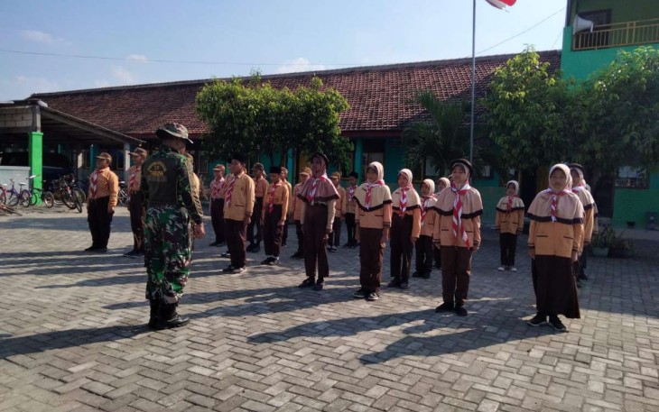 Pembekalan wasbang siswa wilayah desa binaan 
