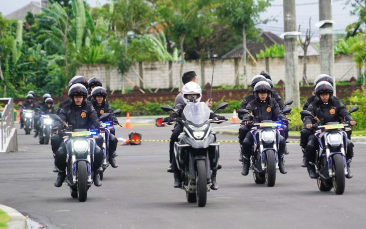 Denpom IX/3 Denpasar latihan safety riding, Sabtu (8/7)