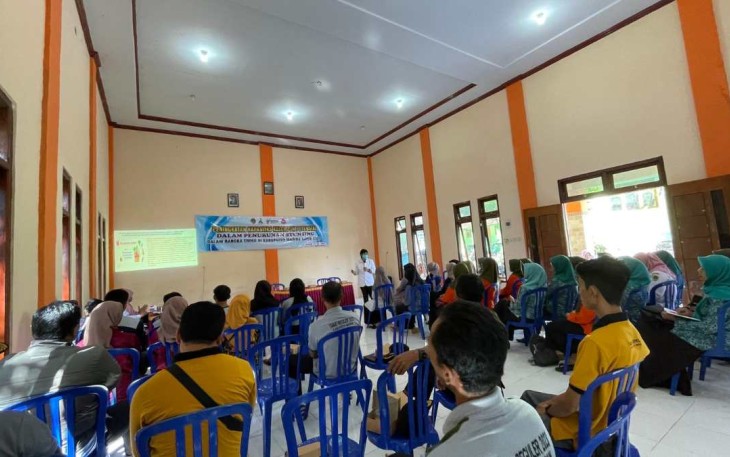 Pelatihan Peningkatan Kelompok Potensial Turunkan Angka Stunting di Wilayah TMMD ke 117 Kodim 0803/Madiun, Jum'at (14/7)