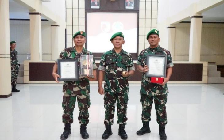 Danrem 081/DSJ Kolonel Inf H. Sugiyono bersama prajuritnya pindah satuan