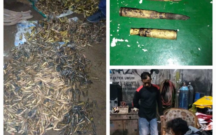 Dokumentasi penemuan amunisi di Cilacap 