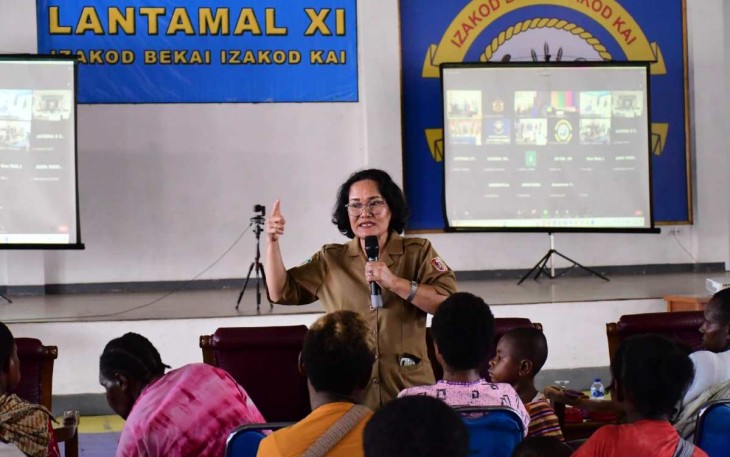 Sosialisasi Keluarga Keren Bebas Sunting Lantamal XI Merauke 