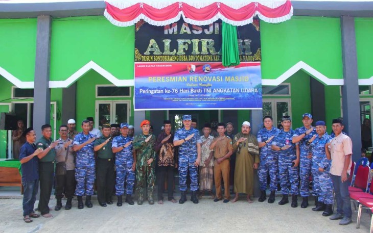 Peresmian masjid Alfirah binaan Potdirga Lanud Sultan Hasanuddin 