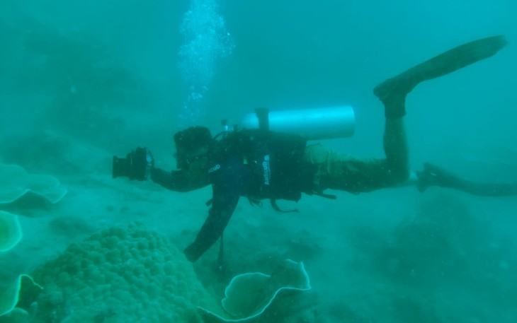 Latihan K-1 Fotografi Bawah Laut Prajurit Dislambar Koarmada III, Kamis (27/7)