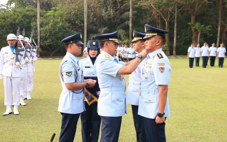 Pangkoopsud I Marsda TNI Bambang Gunarto saat sertijab Dankosek IKN Jakarta 