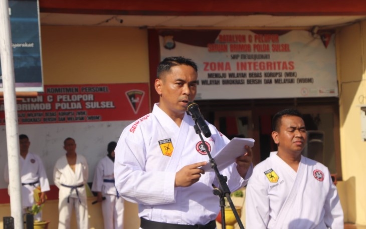 Pengukuhan Pengurus Inkanas Ranting Khusus Batalyon C Pelopor Polda Sulsel