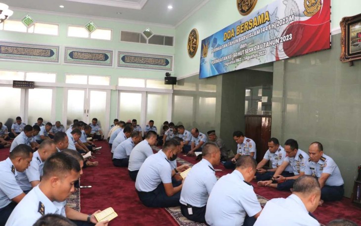 Doa bersama prajurit Seskoau, Senin (31/7)