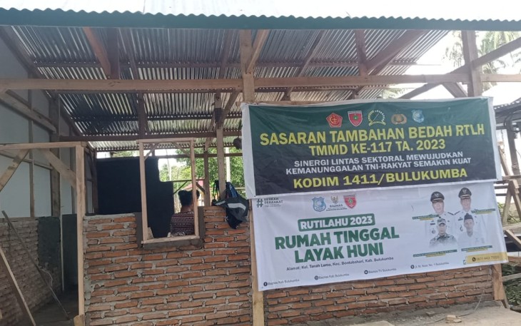 Pembangunan RTLH TMMD Kodim 1411/Bulukumba 