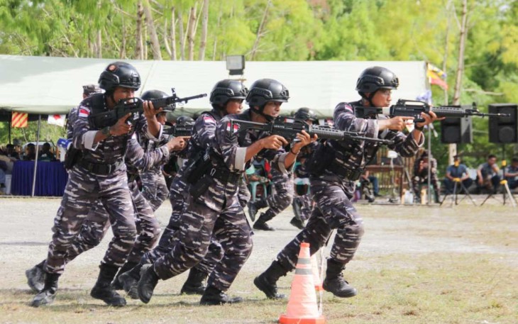 Team menembak Laras panjang Lanudal Biak