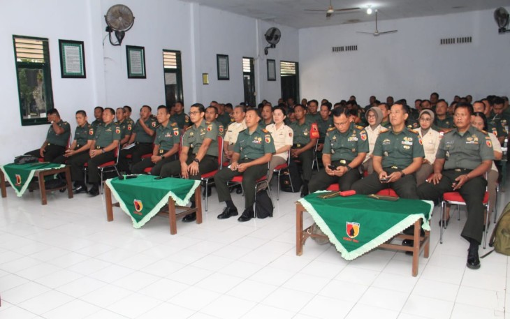 Prajurit Kodim 0806/Trenggalek Ikuti Sosialisasi TWP AD, Selasa (8/8)