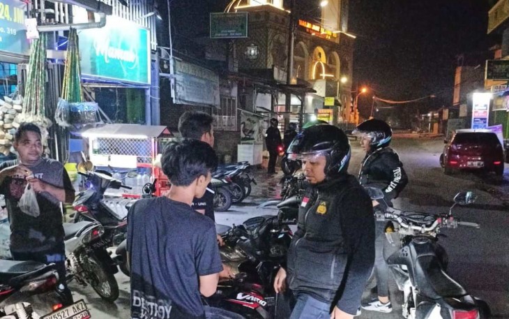 Patroli Tim Anti Begal Presisi Polrestabes Medan, Jum'at (11/8)
