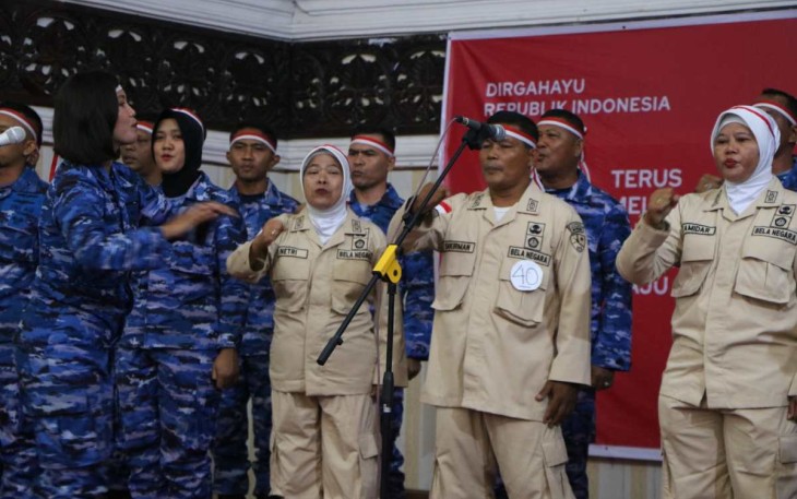 Perform Tim Paduan Suara Lanud Sutan Sjahrir di Aula Kantor Gubernur Sumbar, Jum'at (11/8)