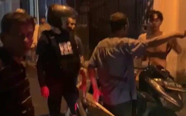 Penangkapan anggota Genk motor bersenjata tajam di Medan