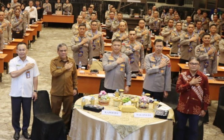 Musrembang Renja Polda Sumut, di hotel Le Polonia Medan, Senin (14/8)