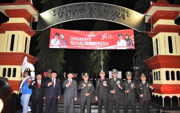 Renungan suci HUT RI Ke-78 di TMP Tanjung Nirwana Purwokerto