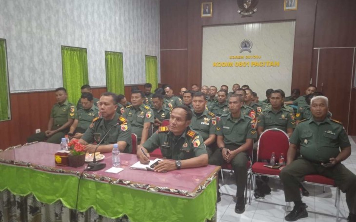 Personil, Kodim 0801/Pacitan Ikuti Literasi Digital, Selasa (29/8)