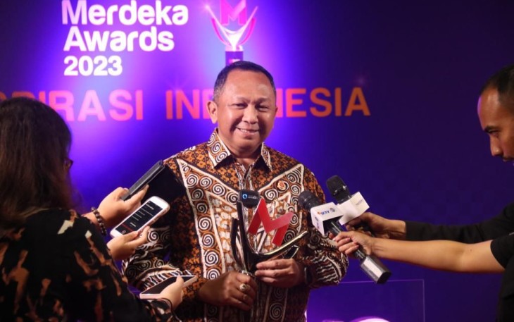Kapuspenkum Ketut Sumedena saat memberikan keterangan pers 