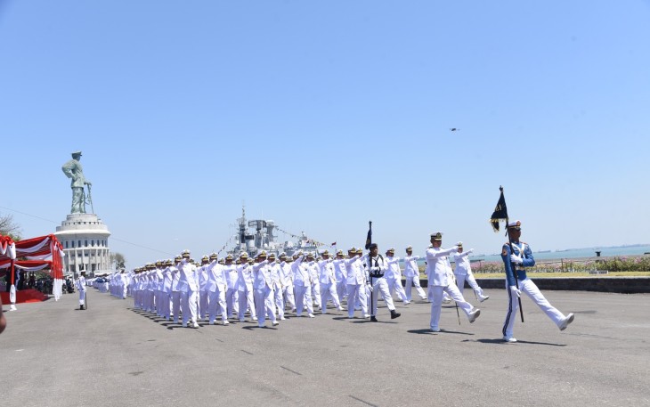  Upacara HUT ke-78 TNI Angkatan Laut