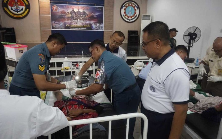 Baksos kesehatan Lanudal Tanjungpinang 