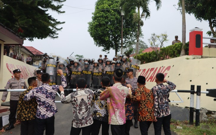 Polres Kepahiang Gelar Simulasi Sispam Mako 