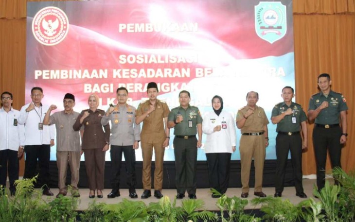 Dandim dan Forkopimda Menyongsong Kesadaran Bela Negara di Trenggalek 2023, Senin (9/10)