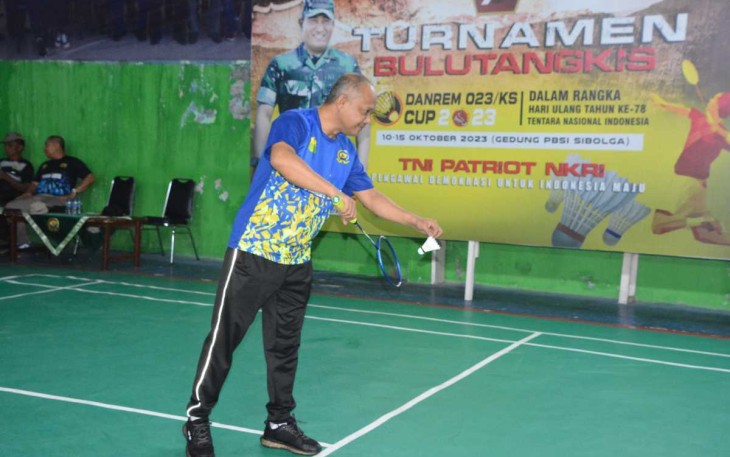 Aksi Kapenrem 023/KS Mayor Inf JE, Situmeang service serve, Selasa (10/10)