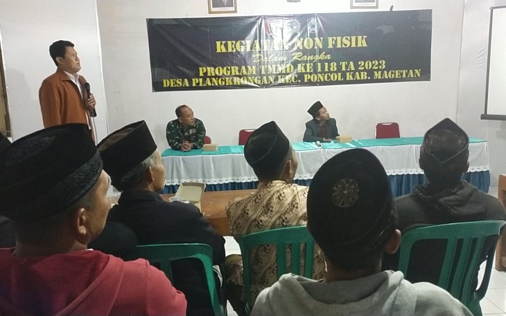 Penyuluhan peternakan di lokasi TMMD 