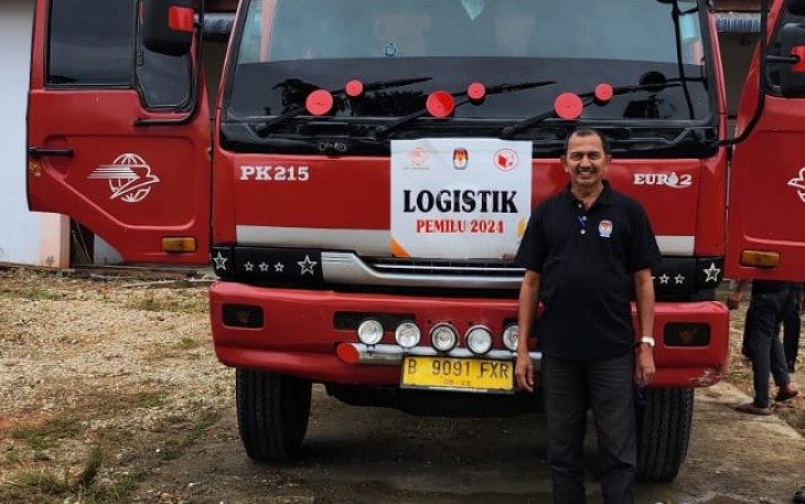 KIP Aceh Timur Terima Logistik 5008 Bilik Suara Pemilu 2024 