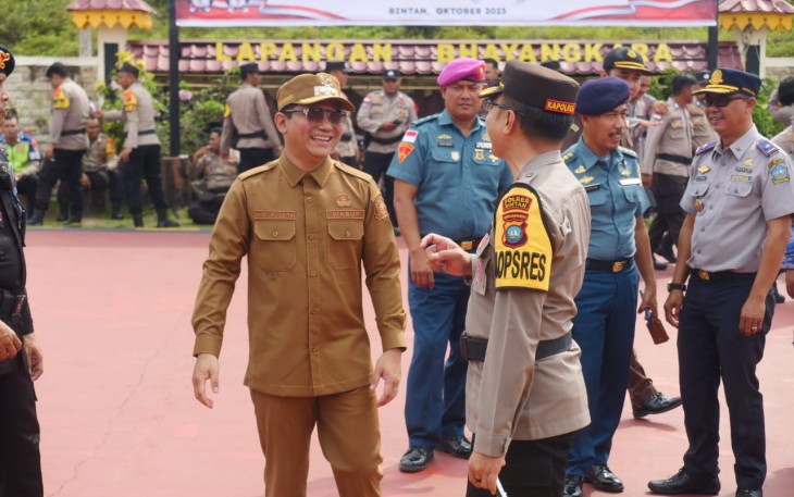 Wabup Bintan Hadiri Apel Gelar Pasukan Operasi Mantap Brata 