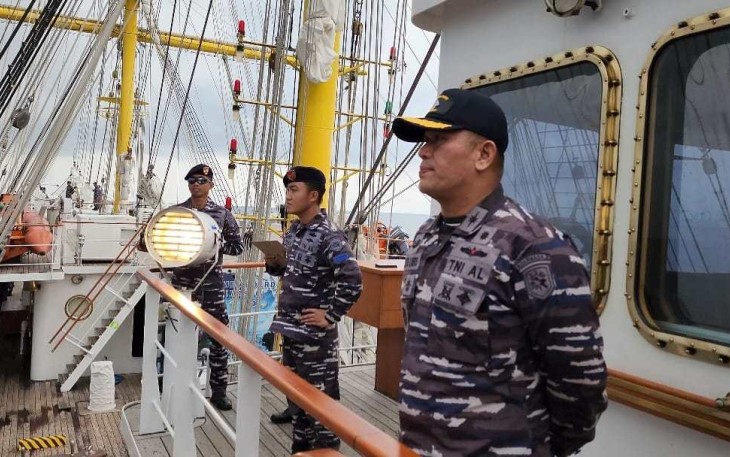 Komandan KRI Bima Suci Letkol Laut (P) M Sari Lubis