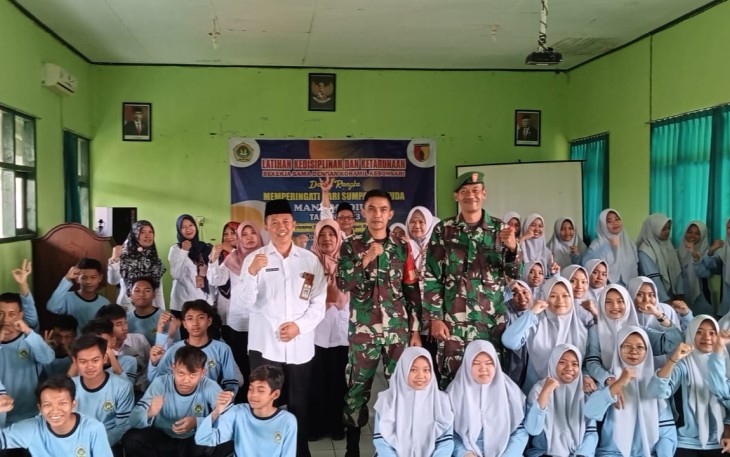 Program Babinsa Masuk Sekolah Kodim 0803/Madiun, Jum'at (27/10)
