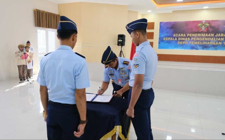 Penyerahan Jabatan Kadisdalkual Depohar 10