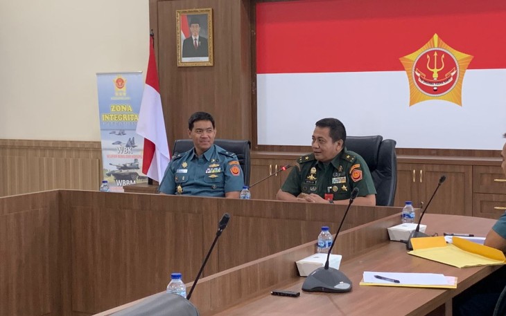 Waasrenum Panglima TNI Brigjen TNI Berlin Germany, S.Sos., M.M., C.Fr.A., saat kunjungan kerja ke Tanjungpinang, Kepulauan Riau, Senin (30/10/2023). 