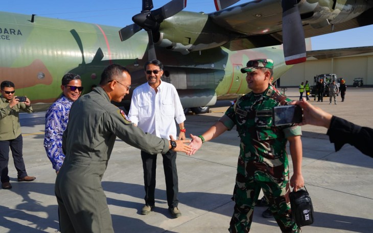 Dua Pesawat TNI Tiba di Mesir Beri Bantuan Kemanusiaan Rakyat Palestina 