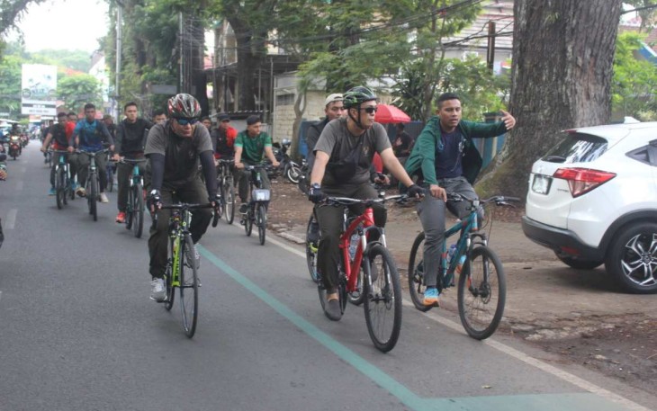 Gowes Bersama Prajurit Yonkes 2/Yudha Bhakti Husada, Jum'at (24/11)