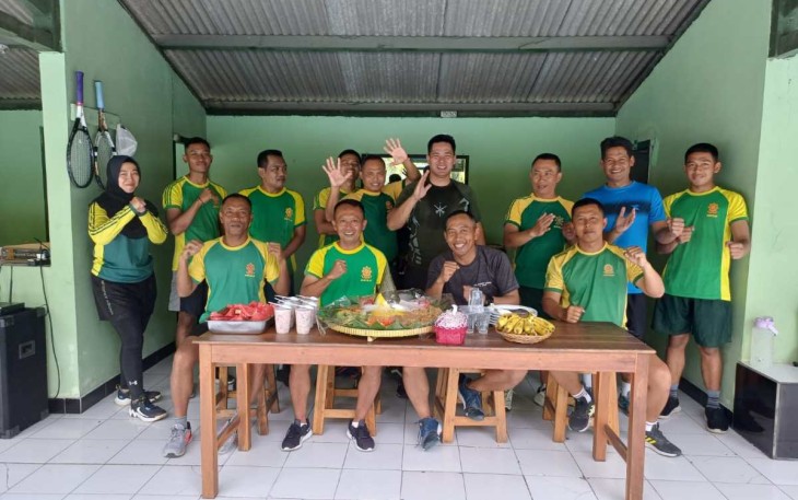 Wujud syukur amanah jabatan satuan Menarmed 2 Kostrad, Malang, Selasa (5/12)