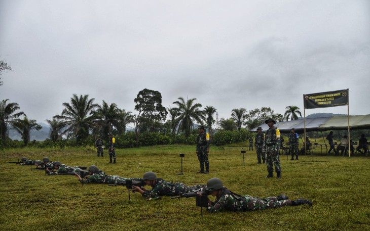 Korem 023/KS Laksanakan Latihan Menembak TW IV
