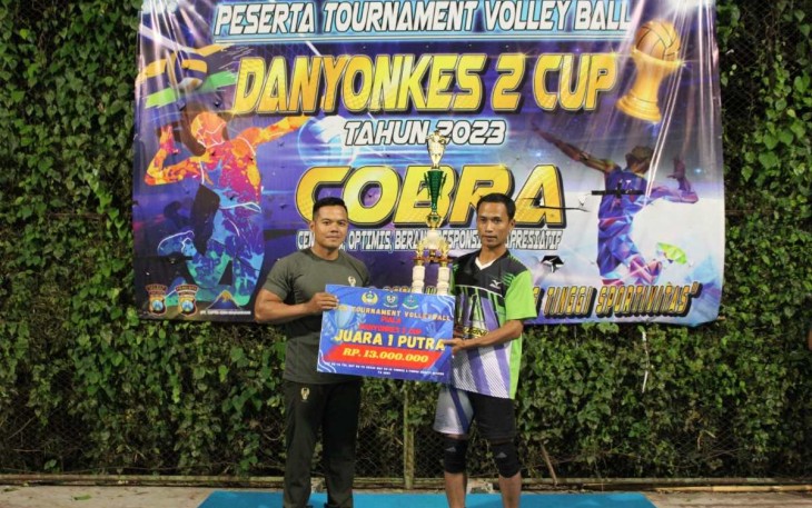 Tim Voli Chicken Codo Raih Juara 1 Open Tournament Volley Ball Danyonkes 2 Cup