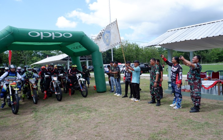Ratusan Pecinta Trail Sukseskan Event Trabas Bersama Kodim 0801/Pacitan 
