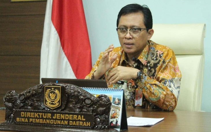 Dirjen Bangda Kemendagri Restuardy Daud 