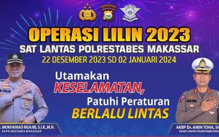 Operasi Lilin 2023 Satlantas Polrestabes Makassar 