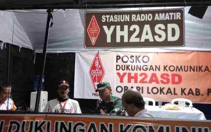 Pos dukungan komunikasi ORARI Pati di terminal sleko