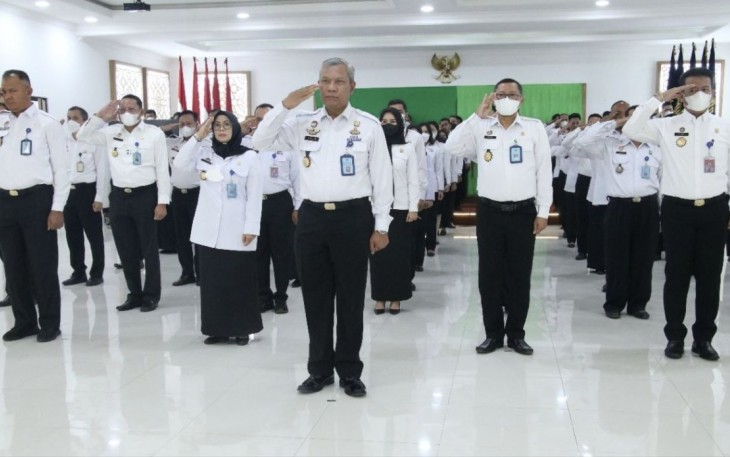 Apel awal tahun 2023 Kemenkumham RI secara virtual, Rabu (4/1)