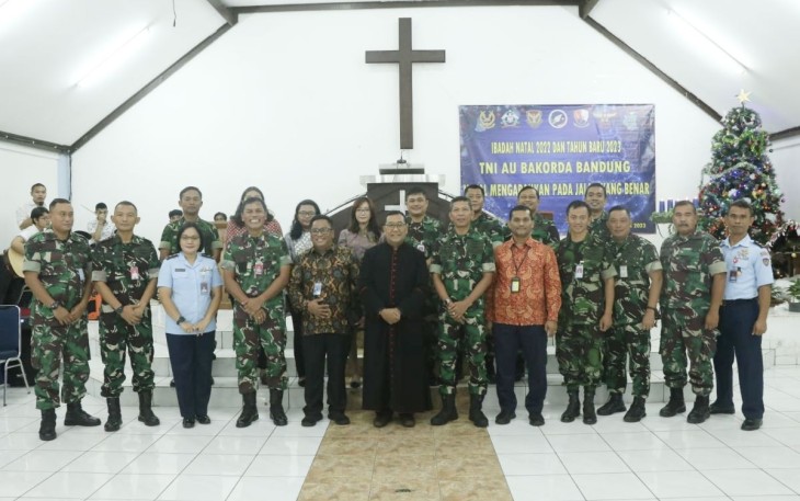 Perayaan Natal TNI AU Bakorda Bandung 