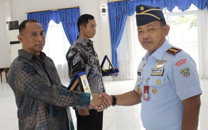Dandepohar 40 Kolonel Lek Jauhari saat pelepasan personel purna tugas di Margahayu Bandung 