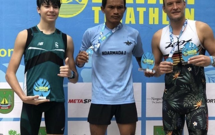 Kopda Hari Rohman raih medali emas event Batam Triathlon Internasional 2023