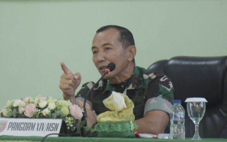 Pangdam XIV Hasanuddin Mayjen TNI Dr Totok Imam Santoso 